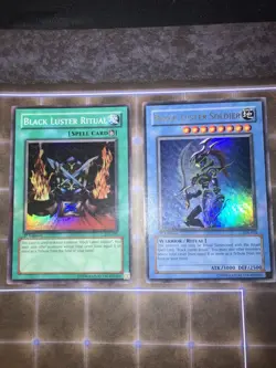 Black Luster Soldier SYE-024 + Black Luster Ritual SYE-025 1st Edition Yu-Gi-Oh! - Image 2