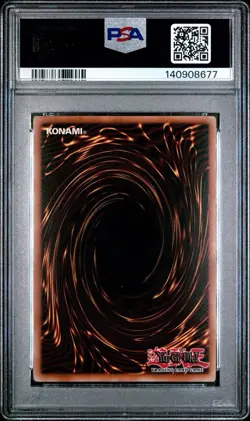 2007 Yu-Gi-Oh! Elemental HERO Flame Wingman EHC1 Limited Edition Secret PSA 8 - Image 2