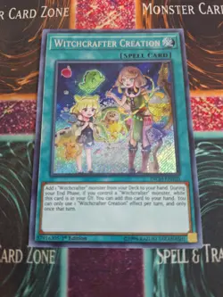 Yu-Gi-Oh! Witchcrafter Creation INCH-EN020 Secret Rare 1st Edition Near Mint - Image 1