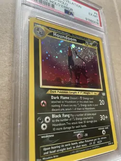 HOUNDOOM 2001 Pokemon Neo revelation DOUBLE HOLO ERROR #8 PSA 6 Swirl 🔥🔥🔥 - Image 2