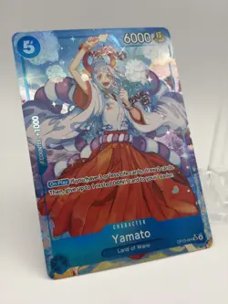 One Piece Yamato OP13-054 Alt-Art Blue SR OP13 Foil NM ENGLISH - Image 2
