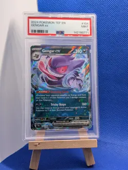 Pokemon Card PSA 9 Gengar ex 104/162 Temporal Forces Ultra Rare Holo 2024 - Image 1
