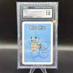 ✨✨ CGC 10 SQUIRTLE OLD MAID PLAYING CARDS 2019 JAPANESE POKEMON CARD - Image 1