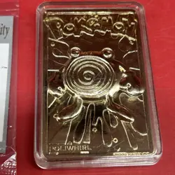 1999 Poliwhirl Burger King Pokemon Movie Nintendo 23K Gold Plated Trading Card - Image 2