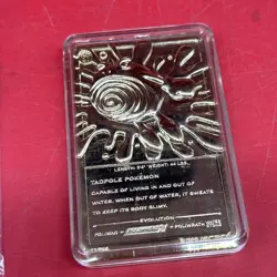 1999 Poliwhirl Burger King Pokemon Movie Nintendo 23K Gold Plated Trading Card - Image 3