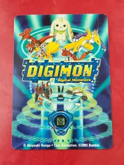 2001 Digimon Digital Monsters Card Play Card, Plastic Credit Card Style - Image 2
