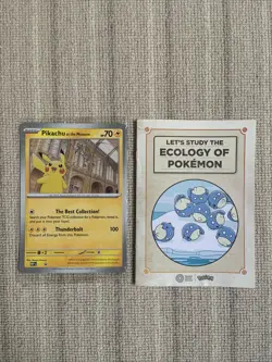 Pikachu Promo Card Natural History Museum TCG New Sealed Plus Guide 2026 - Image 1