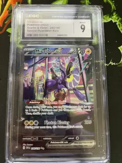 CGC 9 Miraidon EX 244/198 S&V Base Secret Illustration Rare Pokemon Card - Image 1
