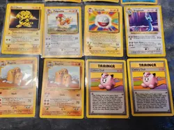 Vintage Pokemon Base Set Lot 12 Cards - 1st Ed Machamp, Ninetale, Gyarados HOLOs - Image 3