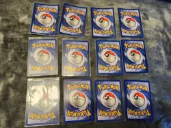 Vintage Pokemon Base Set Lot 12 Cards - 1st Ed Machamp, Ninetale, Gyarados HOLOs - Image 4