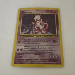 Mewtwo 10/102 Base Set Holo Rare 60 HP Wizards English Pokemon Card 1999 - Image 1