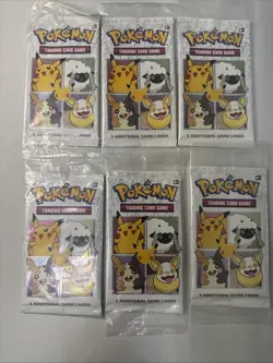 Pokemon TCG 25th Anniversary General Mills Cereal 3-Card Promo Packs -6 Pack Lot - Image 1