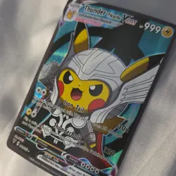 Pokemon Thunder Pikachu VCOS 041/055 Full Art Holo Card 999HP Nintendo - Image 3