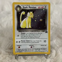 Dark Persian Pokemon Card WOTC Black Star Promo #17 Holo SWIRL 2000 NM - Image 1