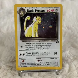 Dark Persian Pokemon Card WOTC Black Star Promo #17 Holo SWIRL 2000 NM - Image 2