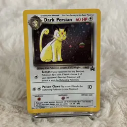 Dark Persian Pokemon Card WOTC Black Star Promo #17 Holo SWIRL 2000 NM - Image 3