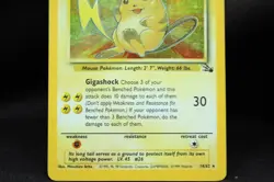 Pokemon TCG Raichu Fossil 14/62 Holo Rare 90 HP Stage 1 1999 Vintage Card - Image 3