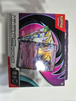 Sealed Pokemon TCG Mimikyu ex Showcase Box Promo Card 3 Booster Pack - Image 1