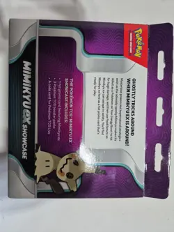 Sealed Pokemon TCG Mimikyu ex Showcase Box Promo Card 3 Booster Pack - Image 3