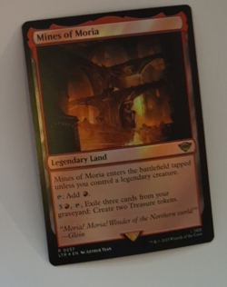 Mines of Moria FOIL NM Magic the Gathering LOTR MTG Lord of the Rings - Image 1