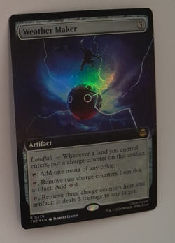 Weather Maker Extended Art FOIL NM/M Teenage Mutant Ninja Turtles TMNT MTG Magic - Image 1