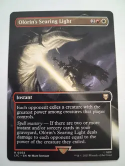Olorin's Searing Light Borderless Magic the Gathering LOTR MTG Lord of the Rings - Image 1
