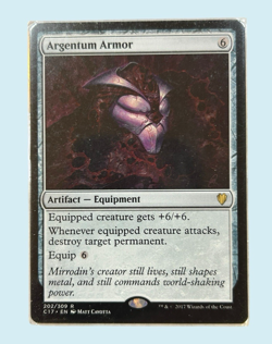 Argentum Armor, Commander 2017, NM Near Mint, Magic the Gathering MTG - Image 1