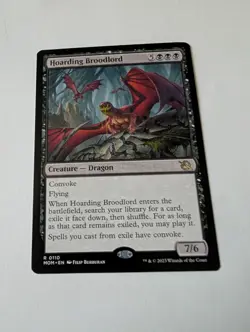 MTG Hoarding Broodlord March of the Machine Dragon Magic NM - Image 1