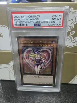 2024 Yu-Gi-Oh! RA03 #EN123 Dark Magician Girl 1st Edition 5th Artwork QCSR PSA 8 - Image 1