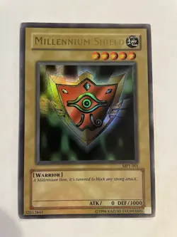 Yu-Gi-Oh Millennium Shield MP1-001 Secret Rare Holo Promo Vintage LP - Image 1