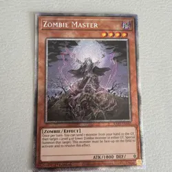 YUGIOH ZOMBIE MASTER RA03-EN185 PLATINUM RARE 1ST ED NM - Image 1