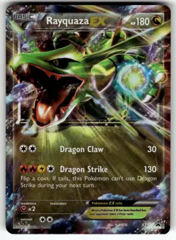 Rayquaza EX () XY73 XY Promos LP- Pokemon Card TCG - Image 1