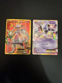 Pokemon Mewtwo EX 164 & 52 Holo Cards Lot of 2 2015-16 English - Image 1
