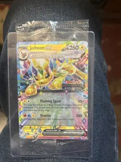 Pokemon Prismatic Evolutions Jolteon ex 030/131 Stamped Promo Card Sealed - Image 1