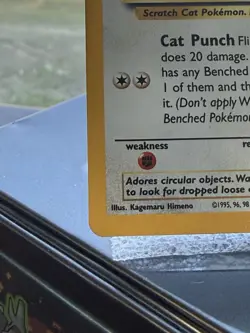 Pokemon TCG Meowth 10/53 Black Star Promo Holo Card WOTC NM Great Condition! - Image 5