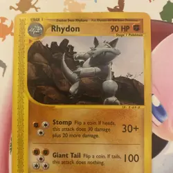 Pokemon Card - Rhydon - Skyridge - Non-Holo Rare - 29/144 - Image 3