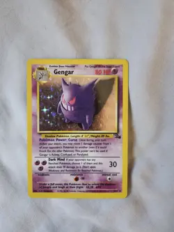 1999 Holo Gengar 5/62 Fossil Set Pokemon Card: Excellent Condition - Image 1