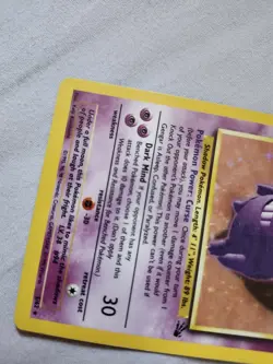 1999 Holo Gengar 5/62 Fossil Set Pokemon Card: Excellent Condition - Image 4