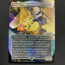 Cloud, Midgar Mercenary (Borderless) (Chocobo Track Foil) Final Fantasy Foil - Image 1