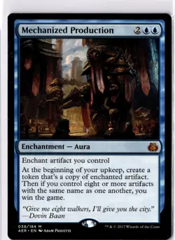 Mechanized Production NM* Aether Revolt ENGLISH 038/184 mtg -UnltdCards - Image 1