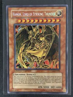 Yu-Gi-Oh! Hamon Lord of Striking Thunder CT03-EN006 Secret Rare Foil Konami 2006 - Image 1