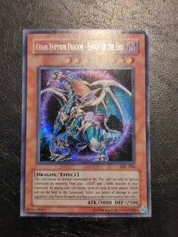 Yu-Gi-Oh! SECRET CHAOS EMPEROR DRAGON ENVOY OF THE END IOC-000 1996 COPYRIGHT LP - Image 1