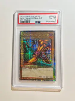 PSA 8 Yu-Gi-Oh! Right Leg Of The Forbidden One #MP24-EN002 Quarter Century SR - Image 1