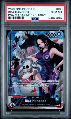 PSA 10 One Piece Magazine Sequential Promo Set Monkey D Luffy Boa Hancock Shanks - Image 4