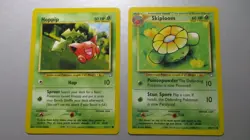 Hoppip 61/111 Skiploom 49/111 Neo Genesis 2 Pokemon Card WOTC LP Nice - Image 1