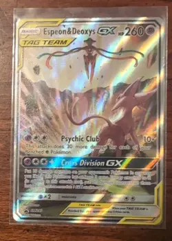 Espeon & Deoxys GX SM240 Sm Holo Umbreon & Darkrai GX SM241 Sm Holo Pokemon Card - Image 2