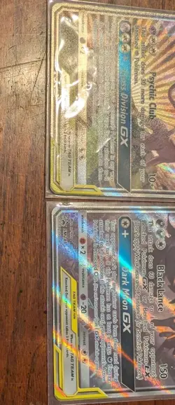 Espeon & Deoxys GX SM240 Sm Holo Umbreon & Darkrai GX SM241 Sm Holo Pokemon Card - Image 5