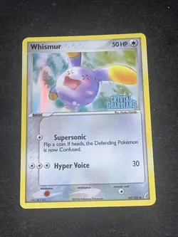 Pokemon Reverse Foil Card : Whismur 69/100 (Ex Crystal Guardians) Excellent Cond - Image 1