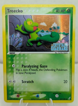 Treecko 67/100 EX Crystal Guardians Reverse Holo Stamped Pokemon Card MP - Image 1