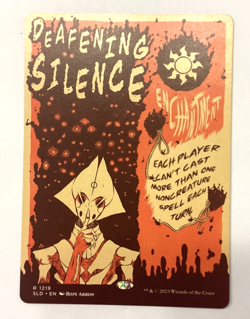 MTG English Deafening Silence NM Normal Secret Lair - Image 1